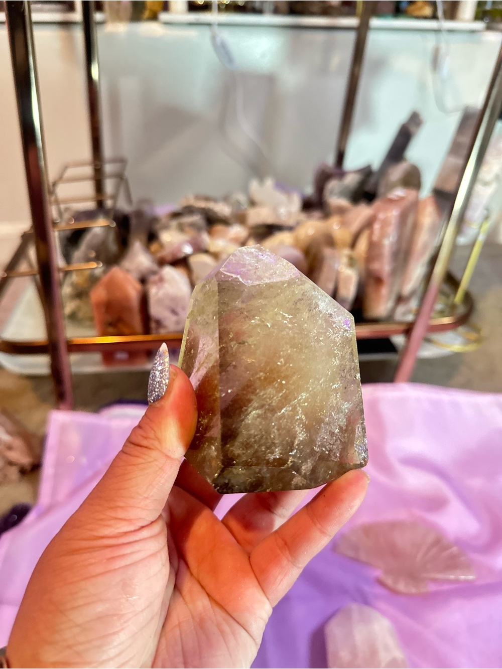 4 Piece Repaired / Broken Crystals Bundle: Rose Quartz Citrine Jasper - Picture 4 of 6
